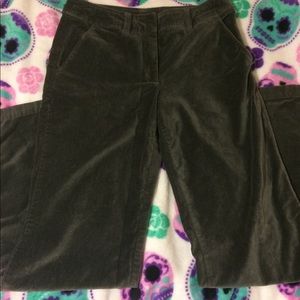 Grey velvet dressy pants size 2